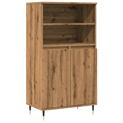 Credenza Rovere Artigianale 60x36x110 cm in Legno Multistrato