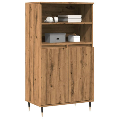 Credenza Rovere Artigianale 60x36x110 cm in Legno Multistrato