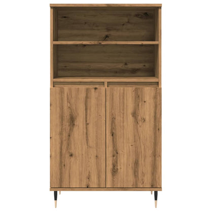 Credenza Rovere Artigianale 60x36x110 cm in Legno Multistrato