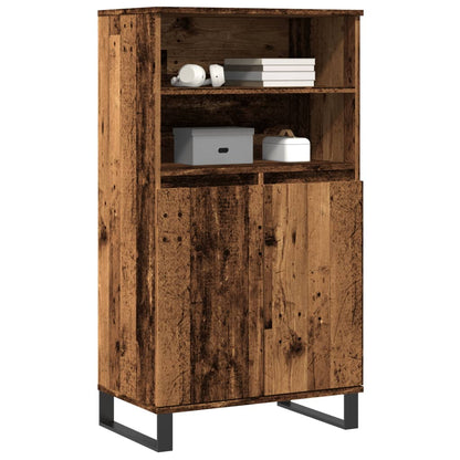 Credenza Legno Antico 60x36x110 cm in Legno Multistrato