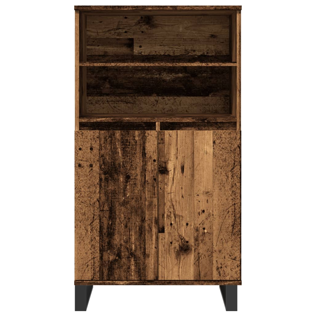 Credenza Legno Antico 60x36x110 cm in Legno Multistrato