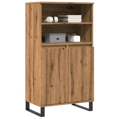 Credenza Rovere Artigianale 60x36x110 cm in Legno Multistrato