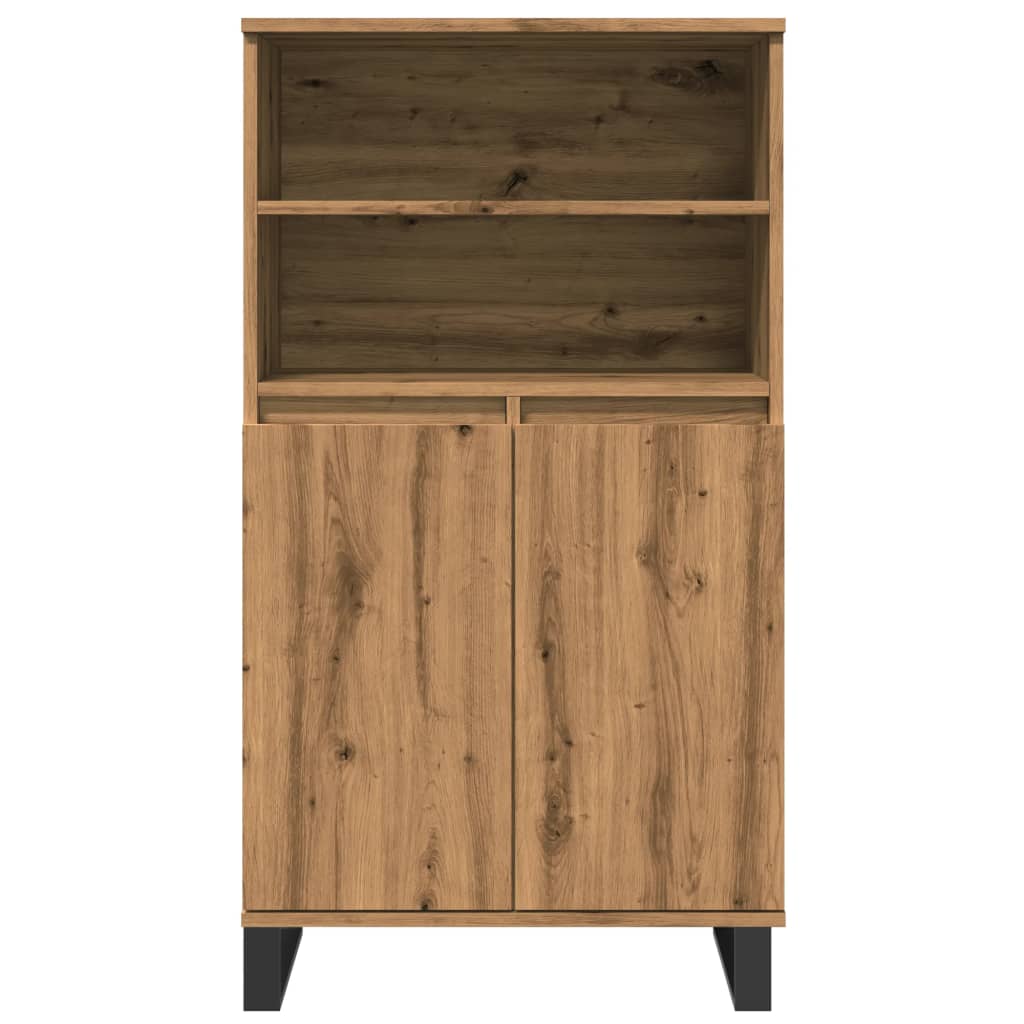 Credenza Rovere Artigianale 60x36x110 cm in Legno Multistrato