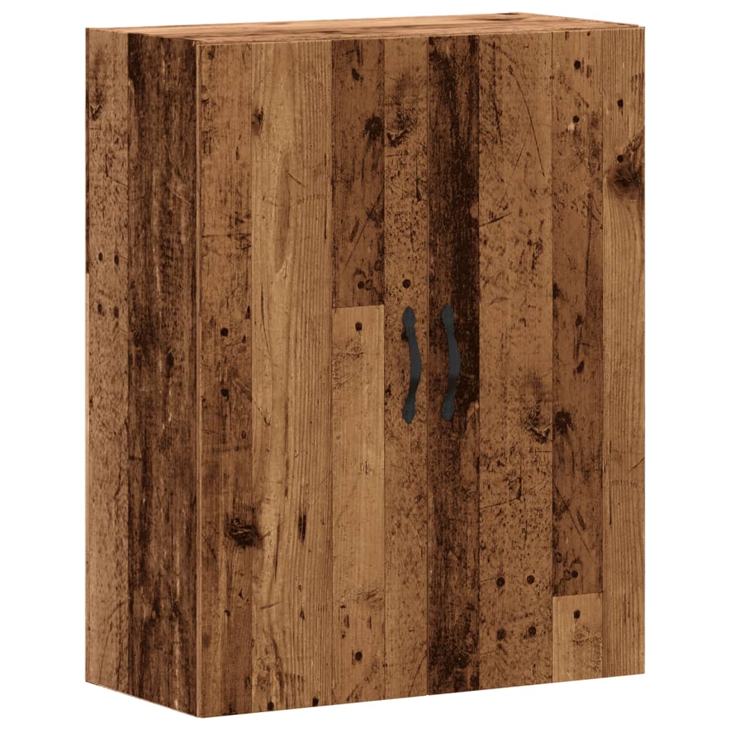 Mobile a Parete Legno Antico 69,5x34x90 cm in Truciolato
