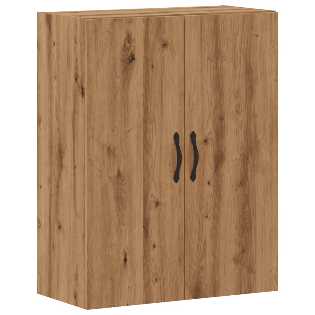 Mobile a Parete Rovere Artigianale 69,5x34x90 cm in Truciolato