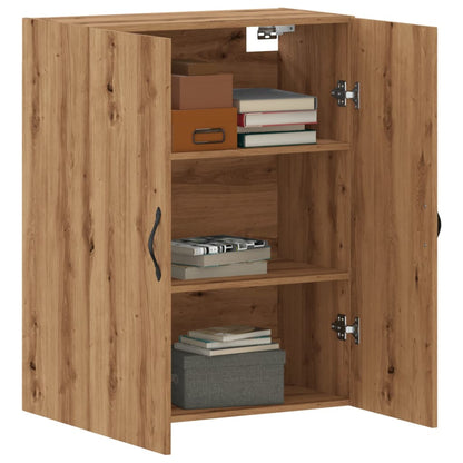 Mobile a Parete Rovere Artigianale 69,5x34x90 cm in Truciolato