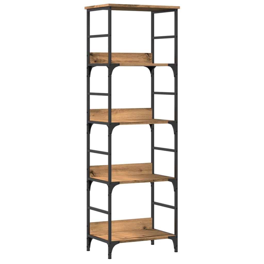 Libreria Rovere Artigianale 50x33x153 cm in Truciolato