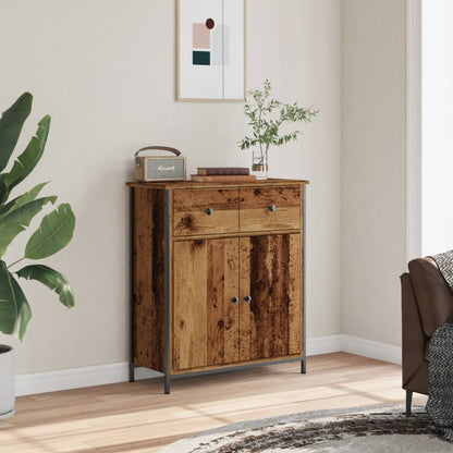 Credenza Legno Antico 70x30x80 cm in Legno Multistrato