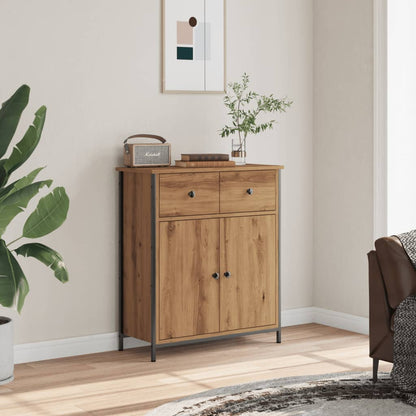 Credenza Rovere Artigianale 70x30x80 cm in Legno Multistrato