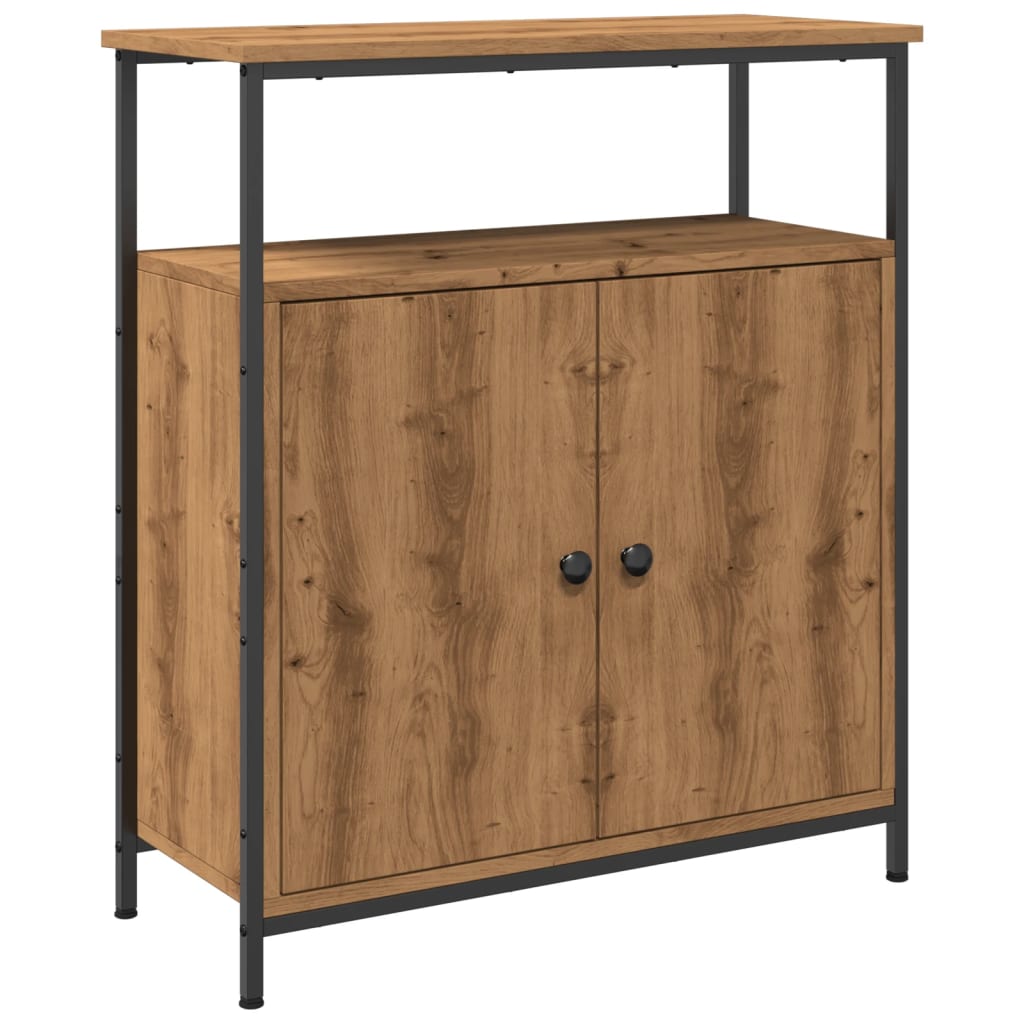 Credenza Rovere Artigianale 70x30x80 cm in Legno Multistrato