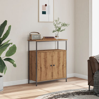 Credenza Rovere Artigianale 70x30x80 cm in Legno Multistrato