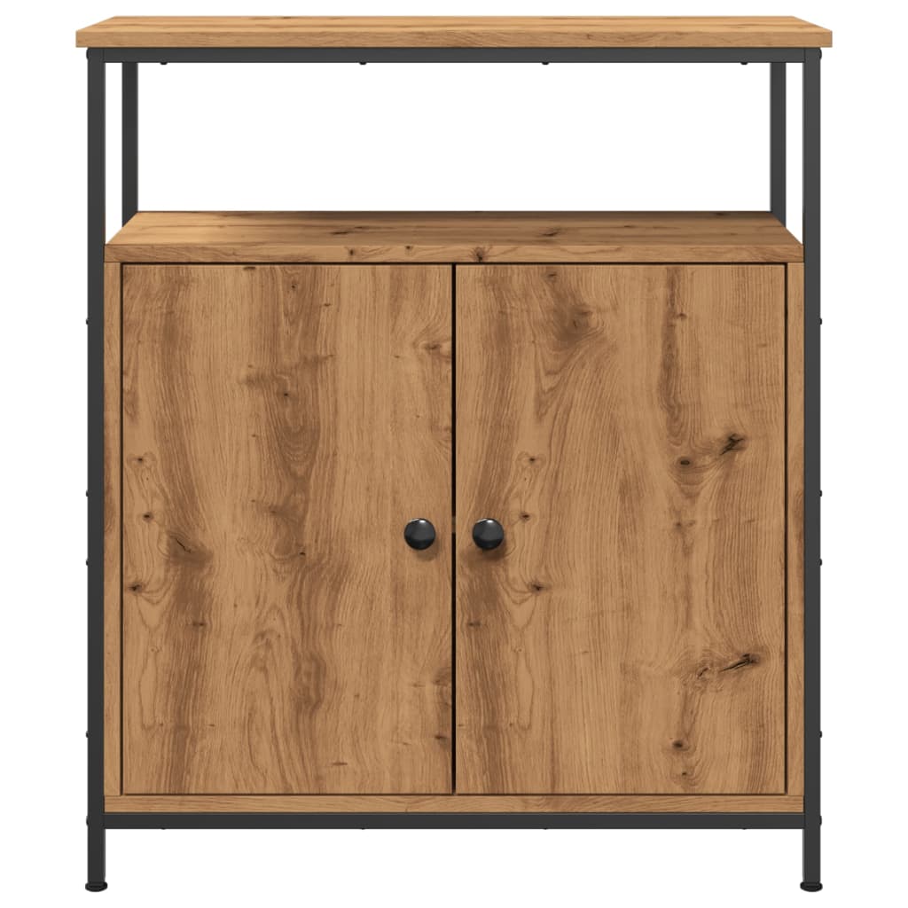 Credenza Rovere Artigianale 70x30x80 cm in Legno Multistrato