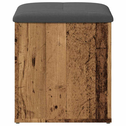 Panca Portaoggetti Legno Antico 42x42x45 cm Legno Multistrato