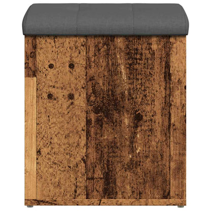 Panca Portaoggetti Legno Antico 42x42x45 cm Legno Multistrato
