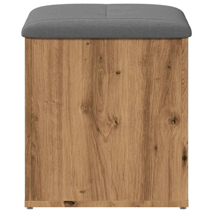 Panca Portaoggetti Rovere Artigianale 42x42x45 cm in Truciolato