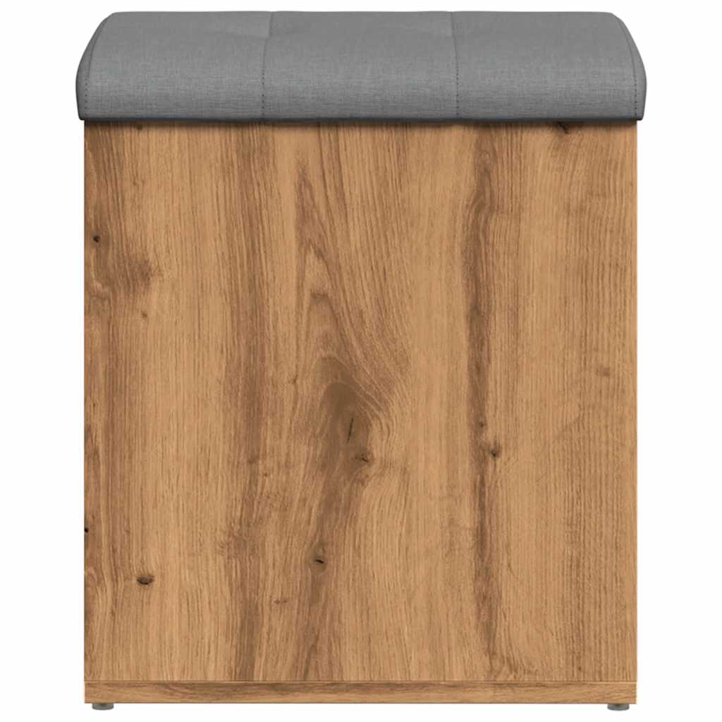 Panca Portaoggetti Rovere Artigianale 42x42x45 cm in Truciolato