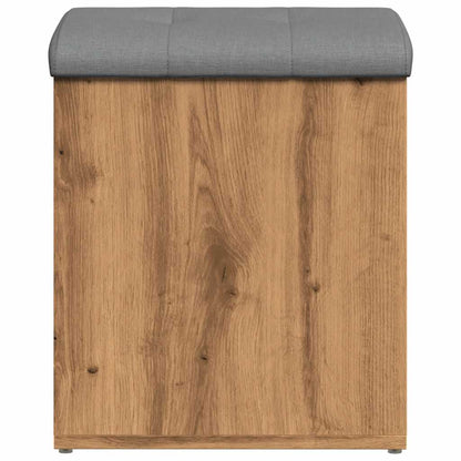 Panca Portaoggetti Rovere Artigianale 42x42x45 cm in Truciolato