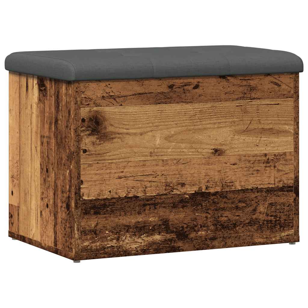 Panca Portaoggetti Legno Antico 62x42x45 cm Legno Multistrato