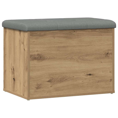 Panca Portaoggetti Rovere Artigianale 62x42x45 cm in Truciolato