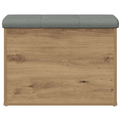 Panca Portaoggetti Rovere Artigianale 62x42x45 cm in Truciolato
