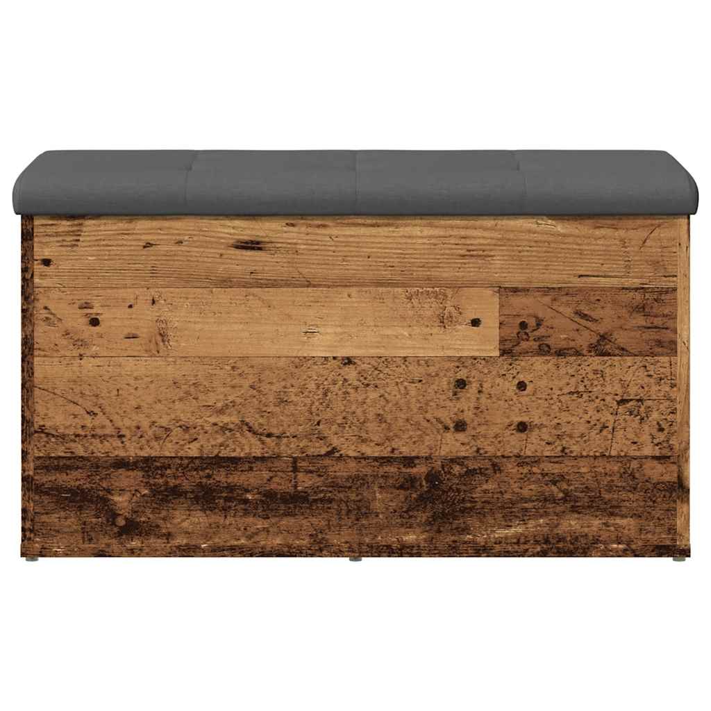 Panca Portaoggetti Legno Antico 82x42x45 cm Legno Multistrato