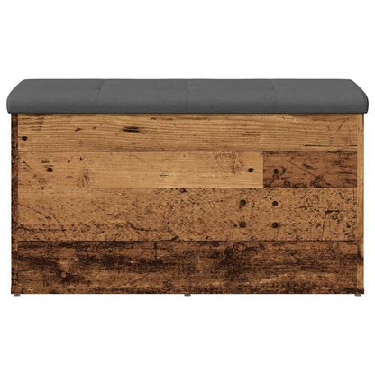Panca Portaoggetti Legno Antico 82x42x45 cm Legno Multistrato