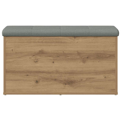 Panca contenitore artigianale in rovere 82x42x45 cm in legno ingegnerizzato