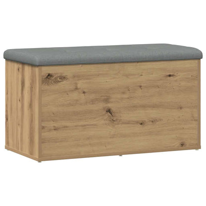 Panca contenitore artigianale in rovere 82x42x45 cm in legno ingegnerizzato