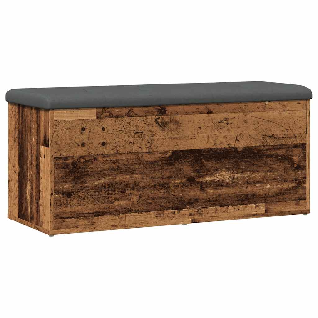 Panca Portaoggetti Legno Antico 102x42x45 cm Legno Multistrato