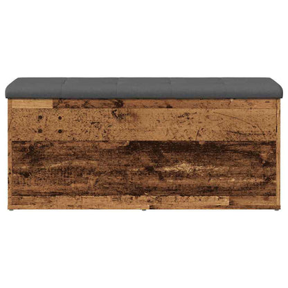 Panca Portaoggetti Legno Antico 102x42x45 cm Legno Multistrato