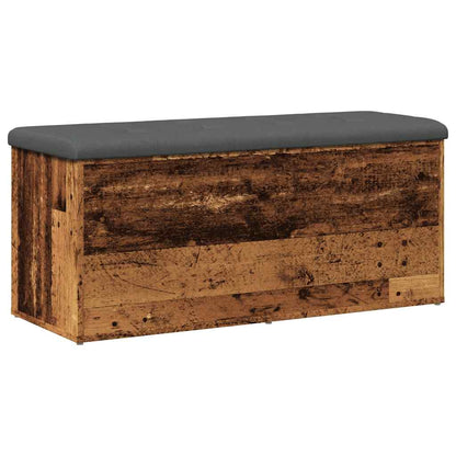 Panca Portaoggetti Legno Antico 102x42x45 cm Legno Multistrato
