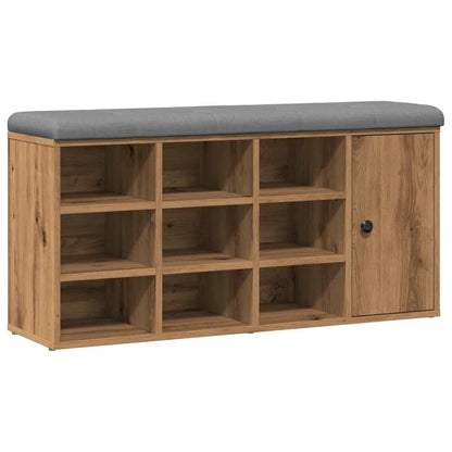 Panca Porta Scarpe Rovere Artigianale 102x32x50 cm Truciolato
