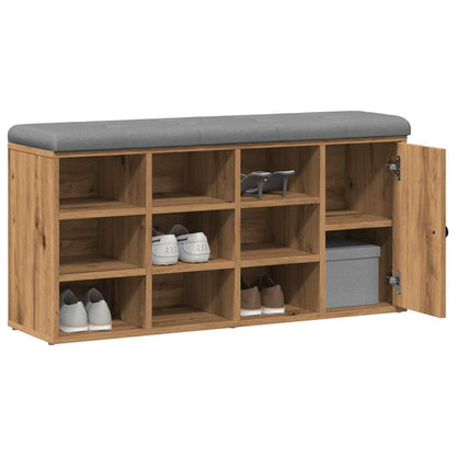 Panca Porta Scarpe Rovere Artigianale 102x32x50 cm Truciolato