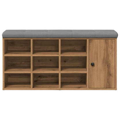 Panca Porta Scarpe Rovere Artigianale 102x32x50 cm Truciolato