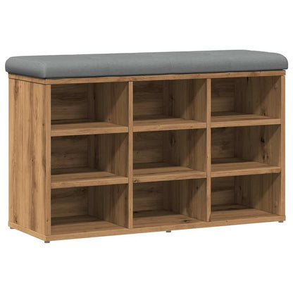 Scarpiera Rovere Artigianale 82x32x50 cm in Legno Multistrato