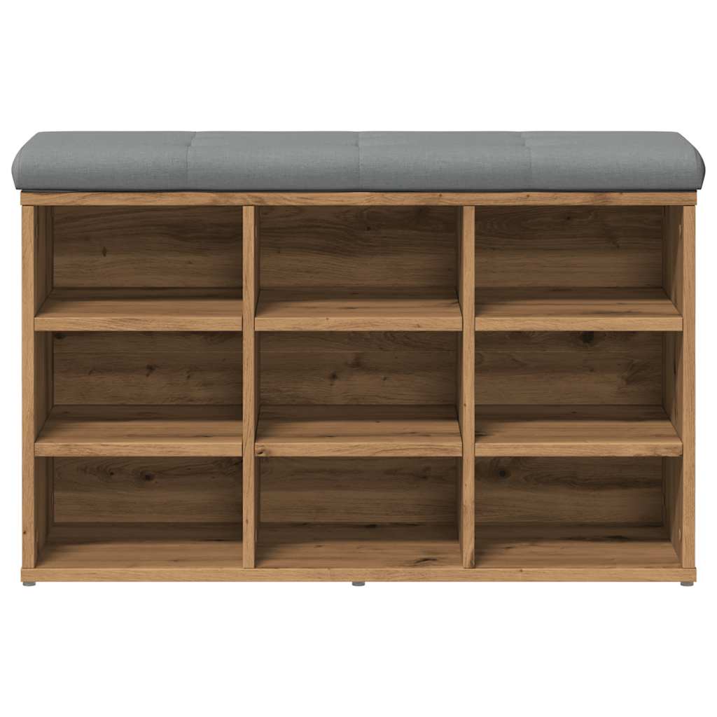 Scarpiera Rovere Artigianale 82x32x50 cm in Legno Multistrato