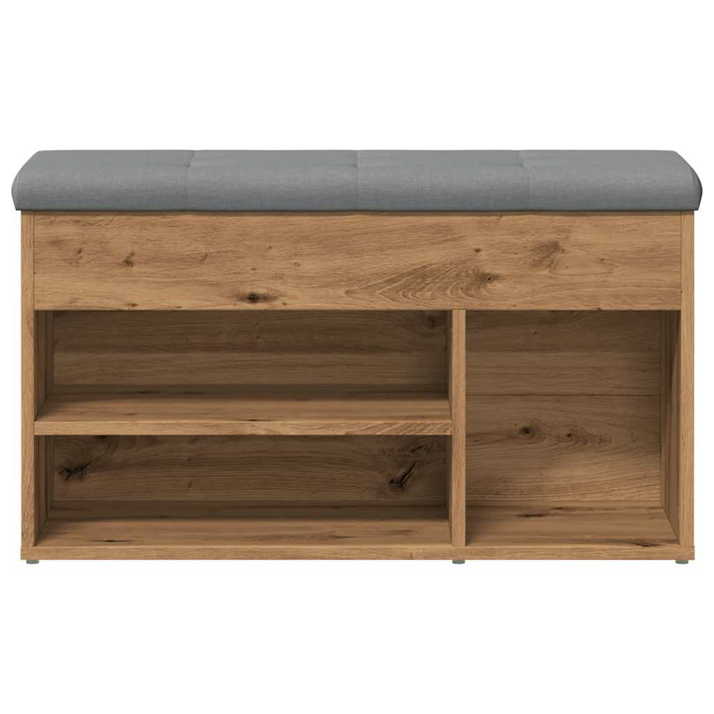 Scarpiera Rovere Artigianale 82x32x45,5 cm in Legno Multistrato