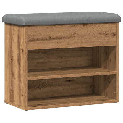 Scarpiera Rovere Artigianale 62x32x50 cm in Legno Multistrato
