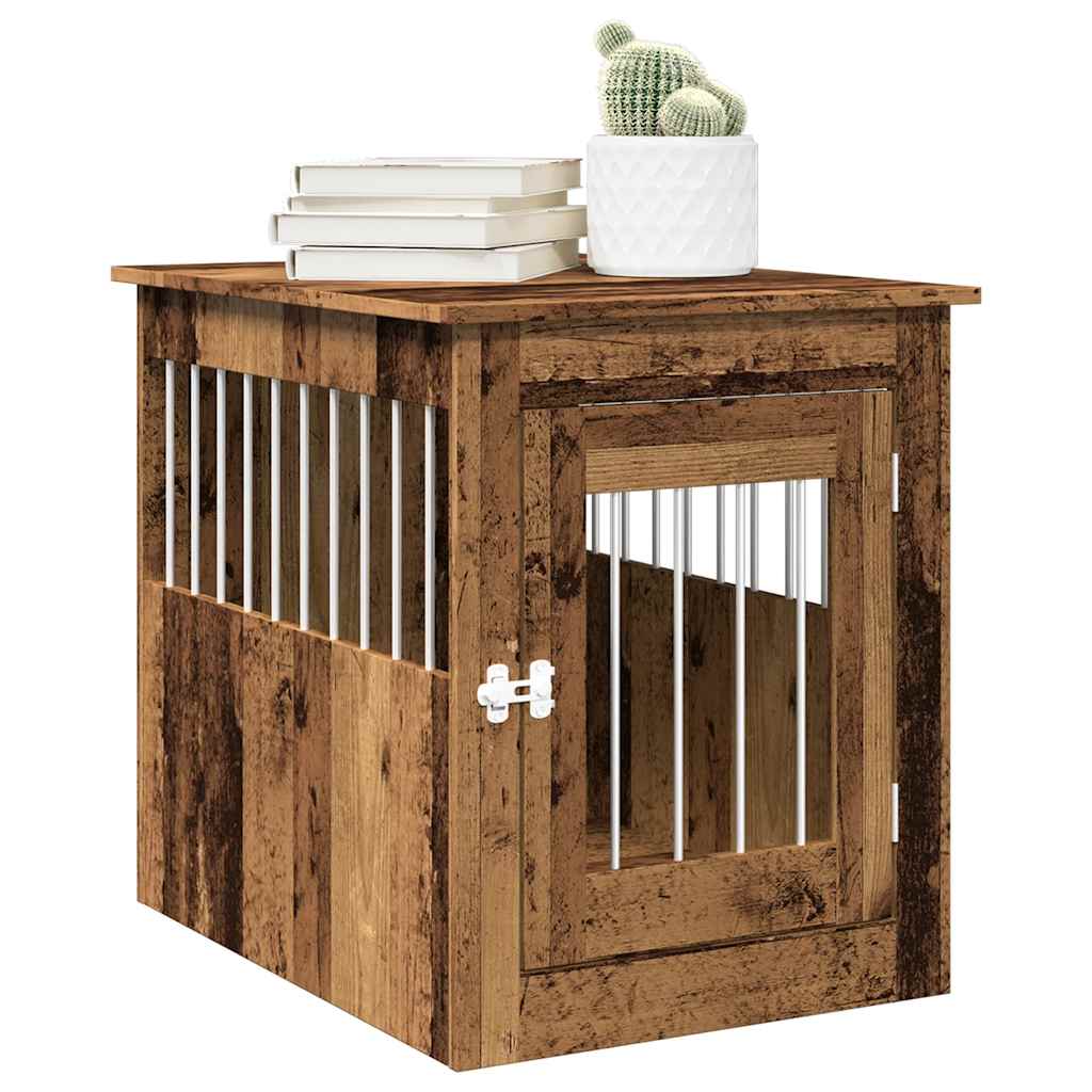 Gabbia Cani da Arredamento Legno Antico Legno Multistrato