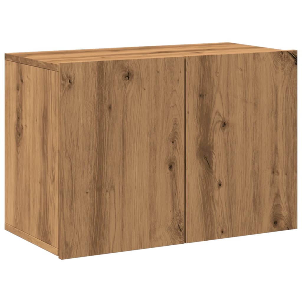 Mobile TV a Parete Rovere Artigianale 60x30x41 cm