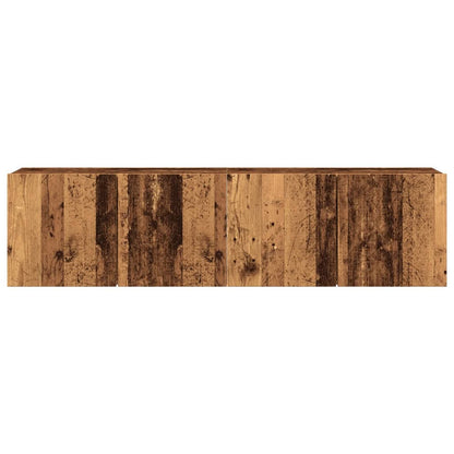 Mobili TV a Parete 2pz Legno Antico 80x30x41 cm