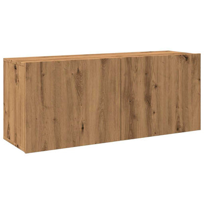 Mobile TV a Parete Rovere Artigianale 100x30x41 cm