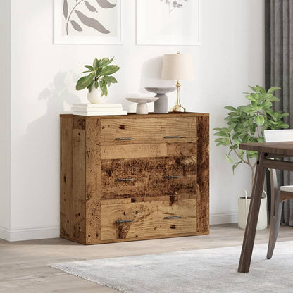 Credenza Legno Vecchio 80x33x70 cm in Truciolato