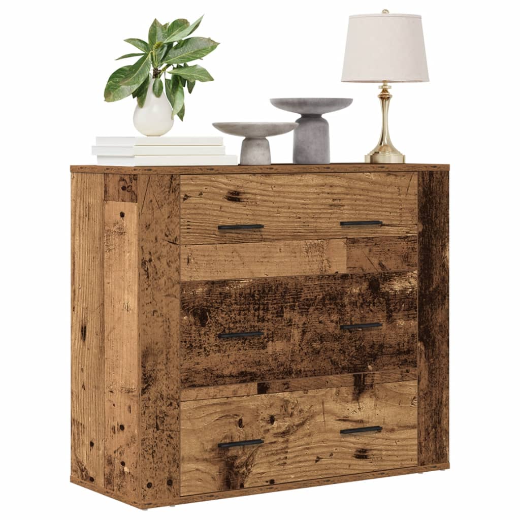 Credenza Legno Vecchio 80x33x70 cm in Truciolato