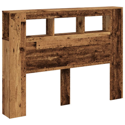 Testiera LED Legno Antico 140x18,5x103,5 cm Legno Multistrato