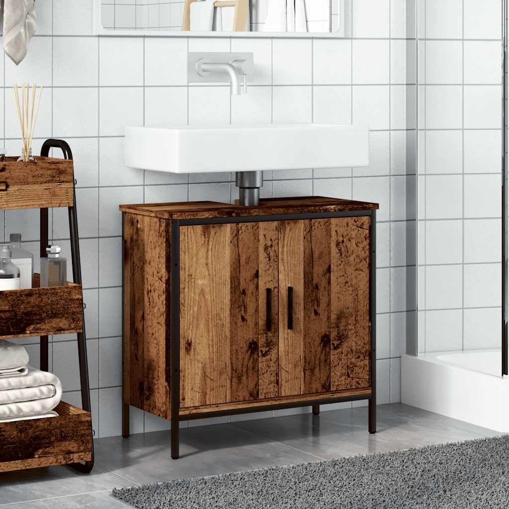 Mobile Sottolavabo Legno Antico 60x30x60 cm Legno Multistrato
