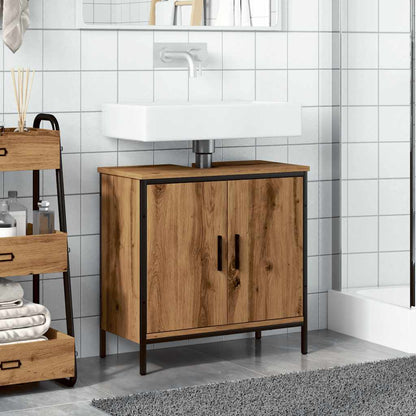 Mobile Sottolavabo Rovere 60x30x60 cm Legno Multistrato