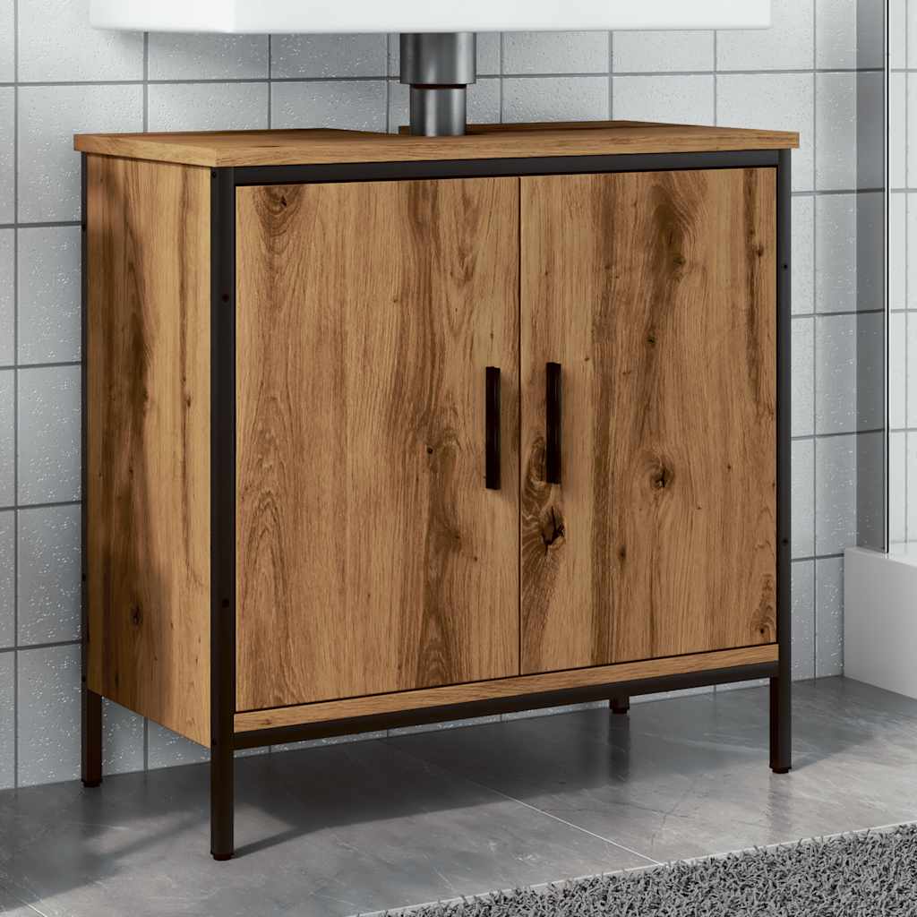 Mobile Sottolavabo Rovere 60x30x60 cm Legno Multistrato