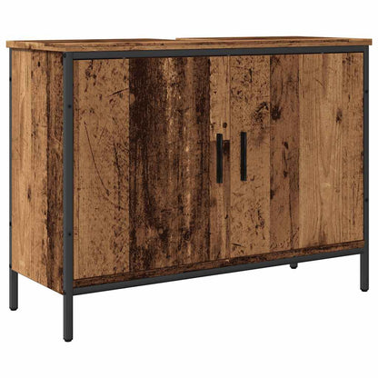 Mobile Sottolavabo Legno Antico 80x30x60 cm Legno Multistrato