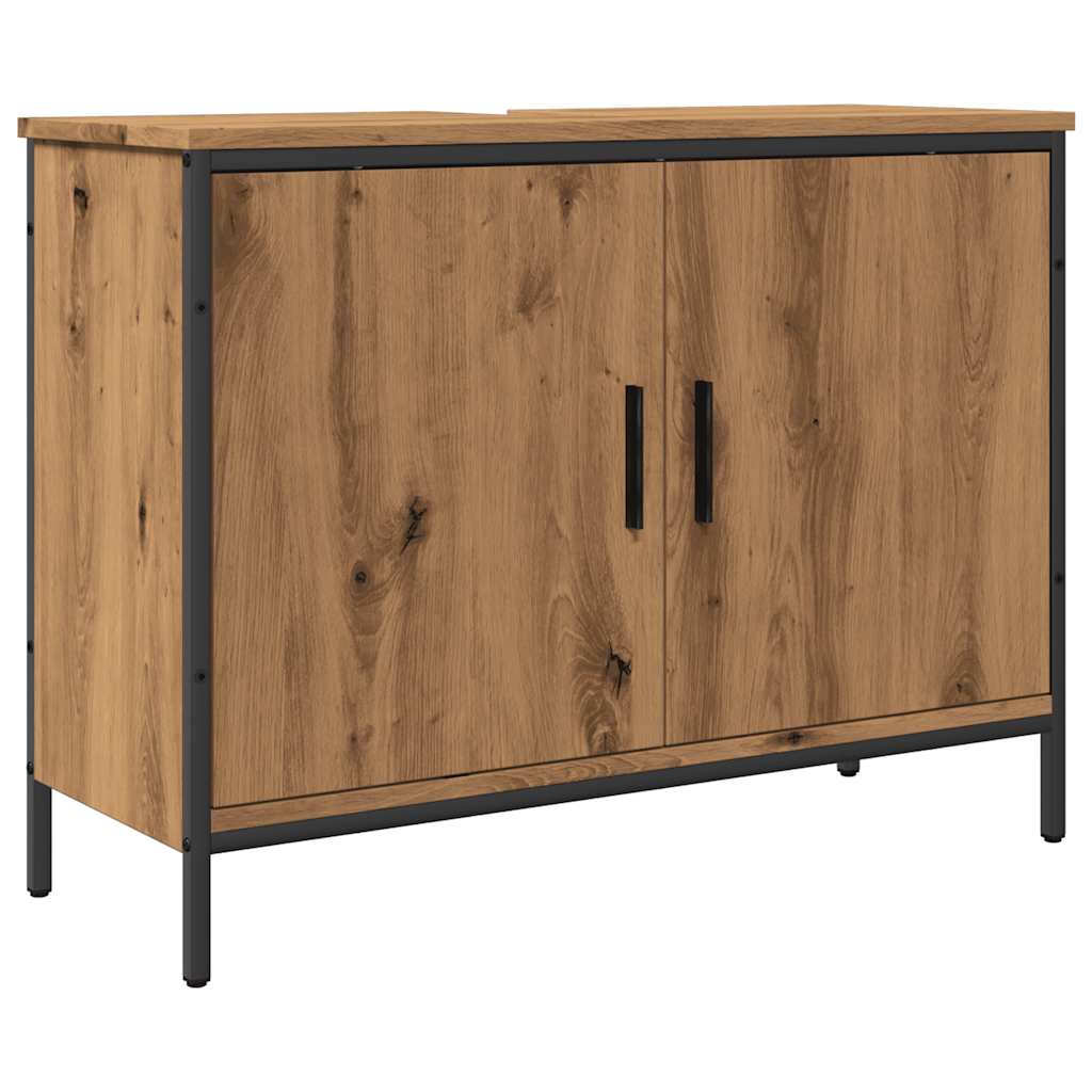 Mobile Sottolavabo Rovere 80x30x60 cm Legno Multistrato
